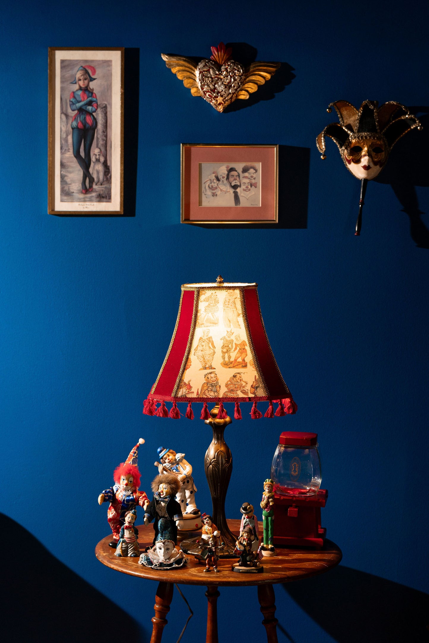 Vintage Clowns Lampshade ~ Collection I ~ Handmade ~ Victorian Style