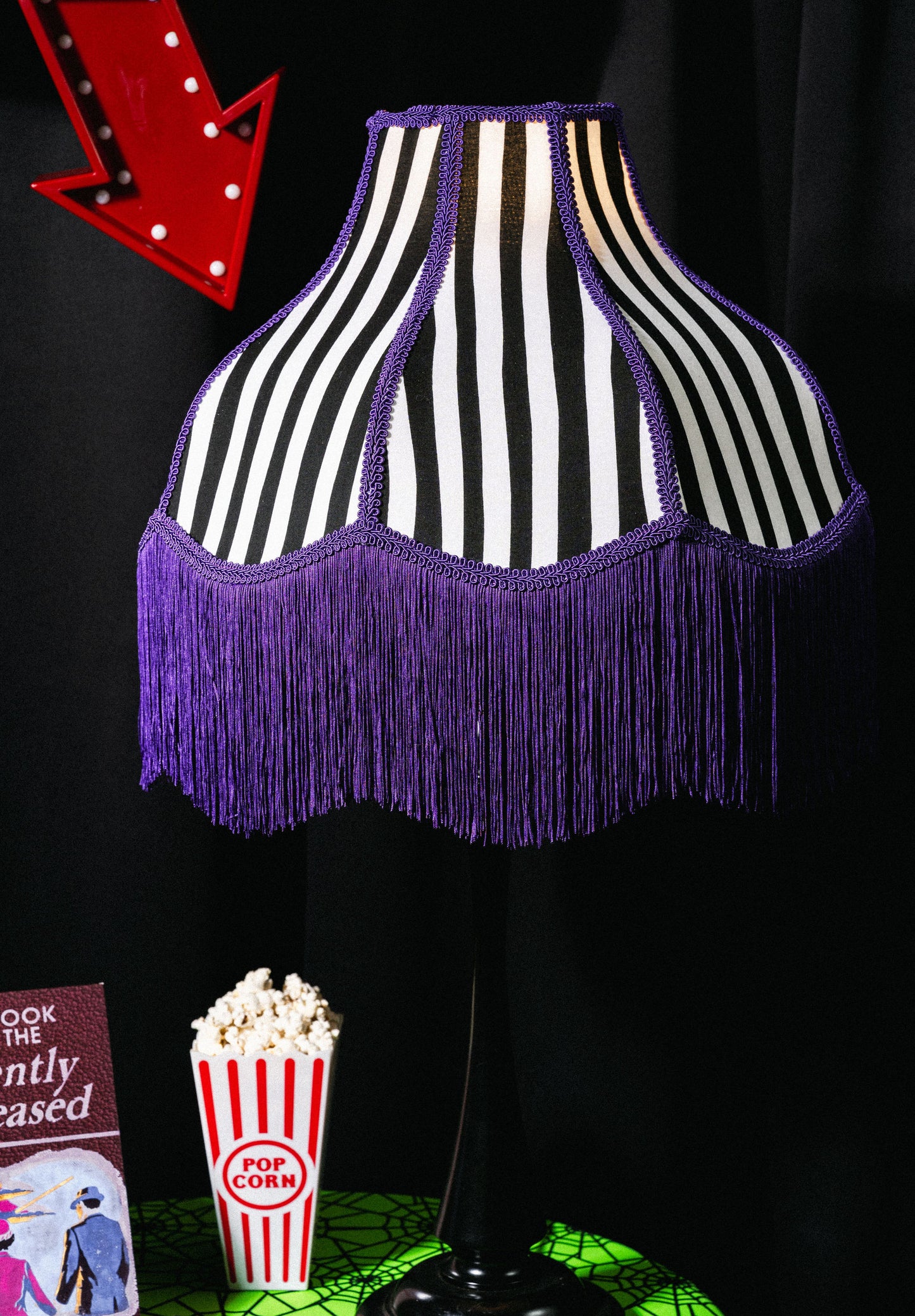 Beetlejuice Inspired Lampshade