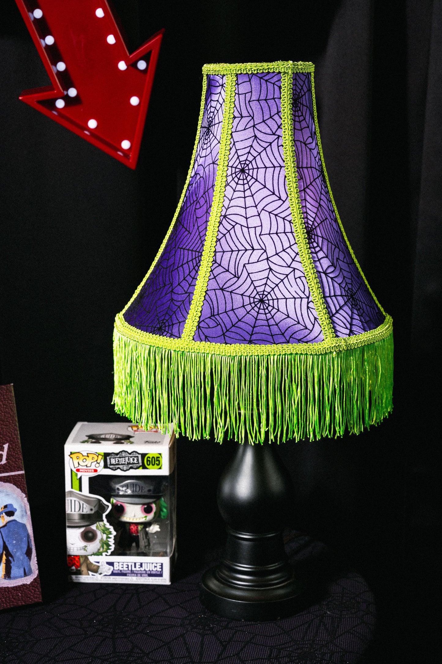 Spiderweb Halloween Lampshade