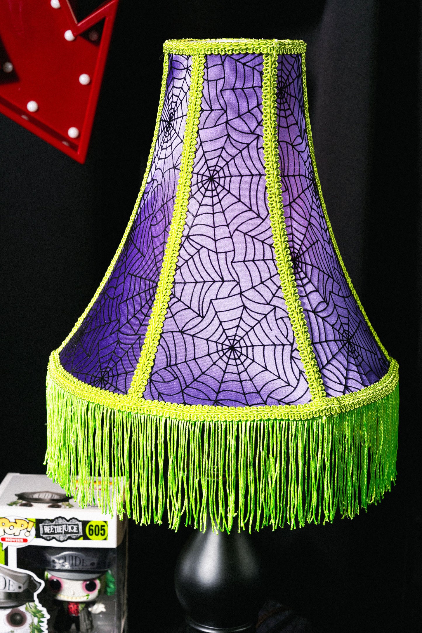 Spiderweb Halloween Lampshade
