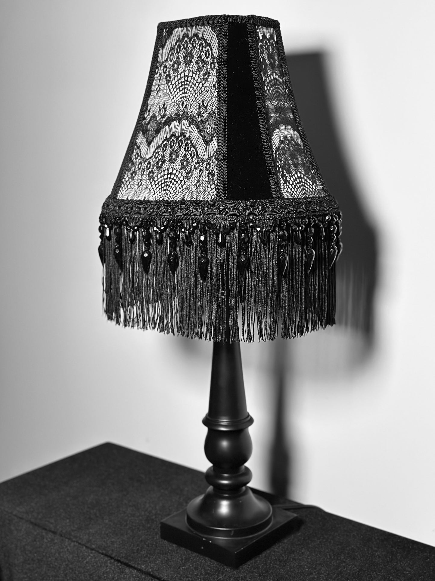 White Gothic Victorian Lampshade