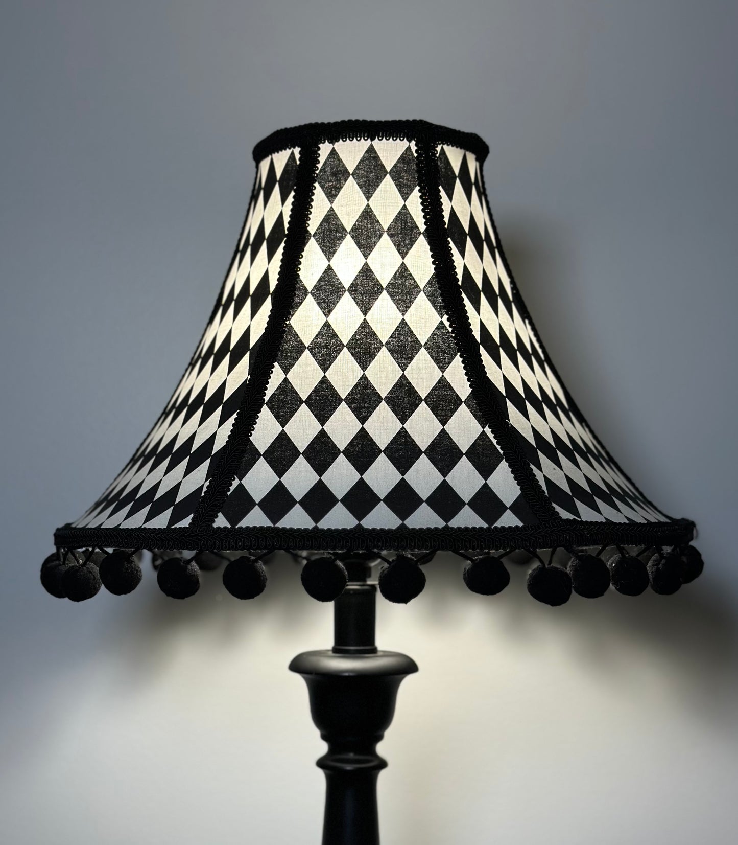 Black & White Diamond Lampshade