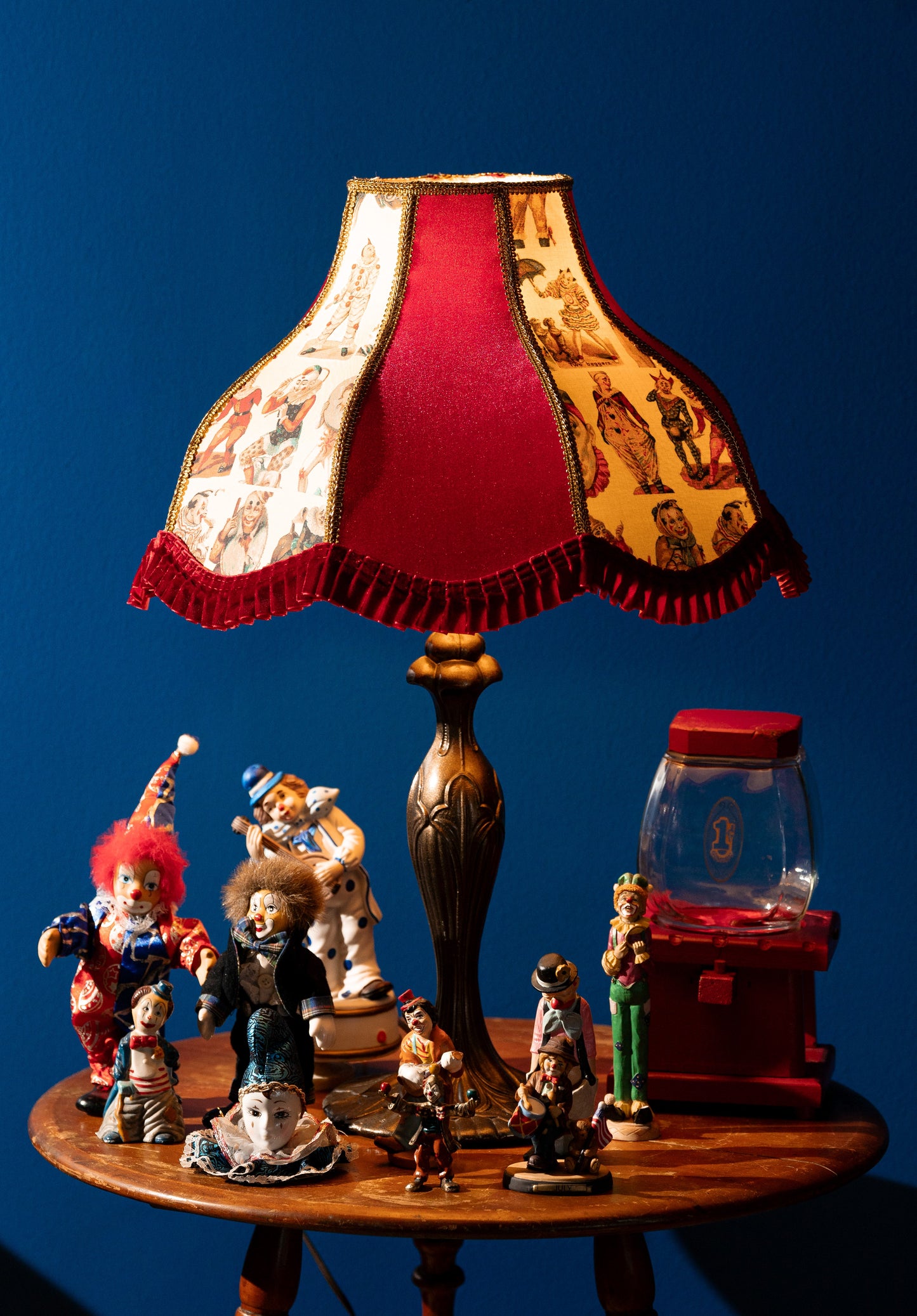 Vintage Clowns Lampshade ~ Collection I ~ Handmade ~ Victorian Style