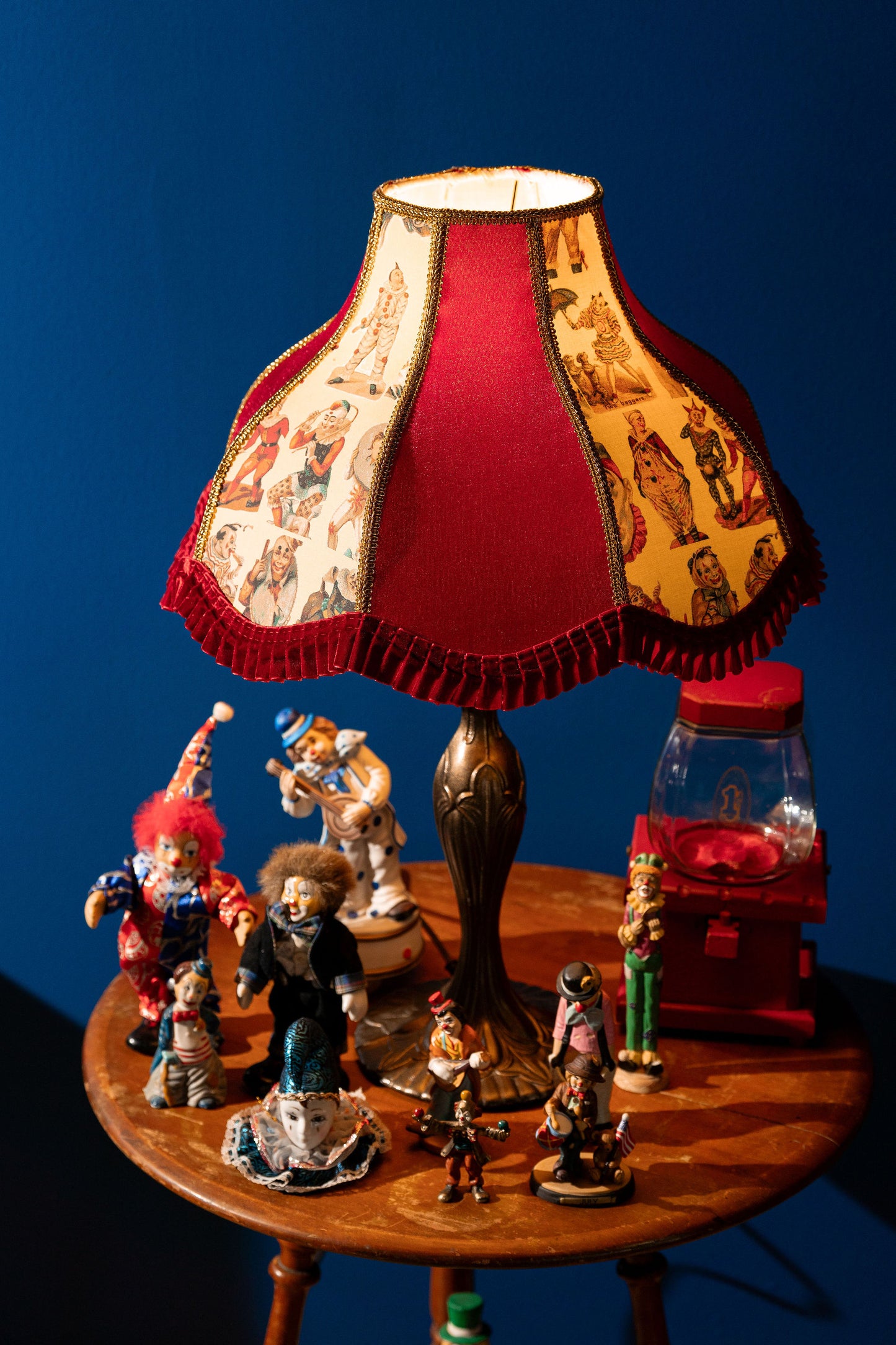 Vintage Clowns Lampshade ~ Collection I ~ Handmade ~ Victorian Style