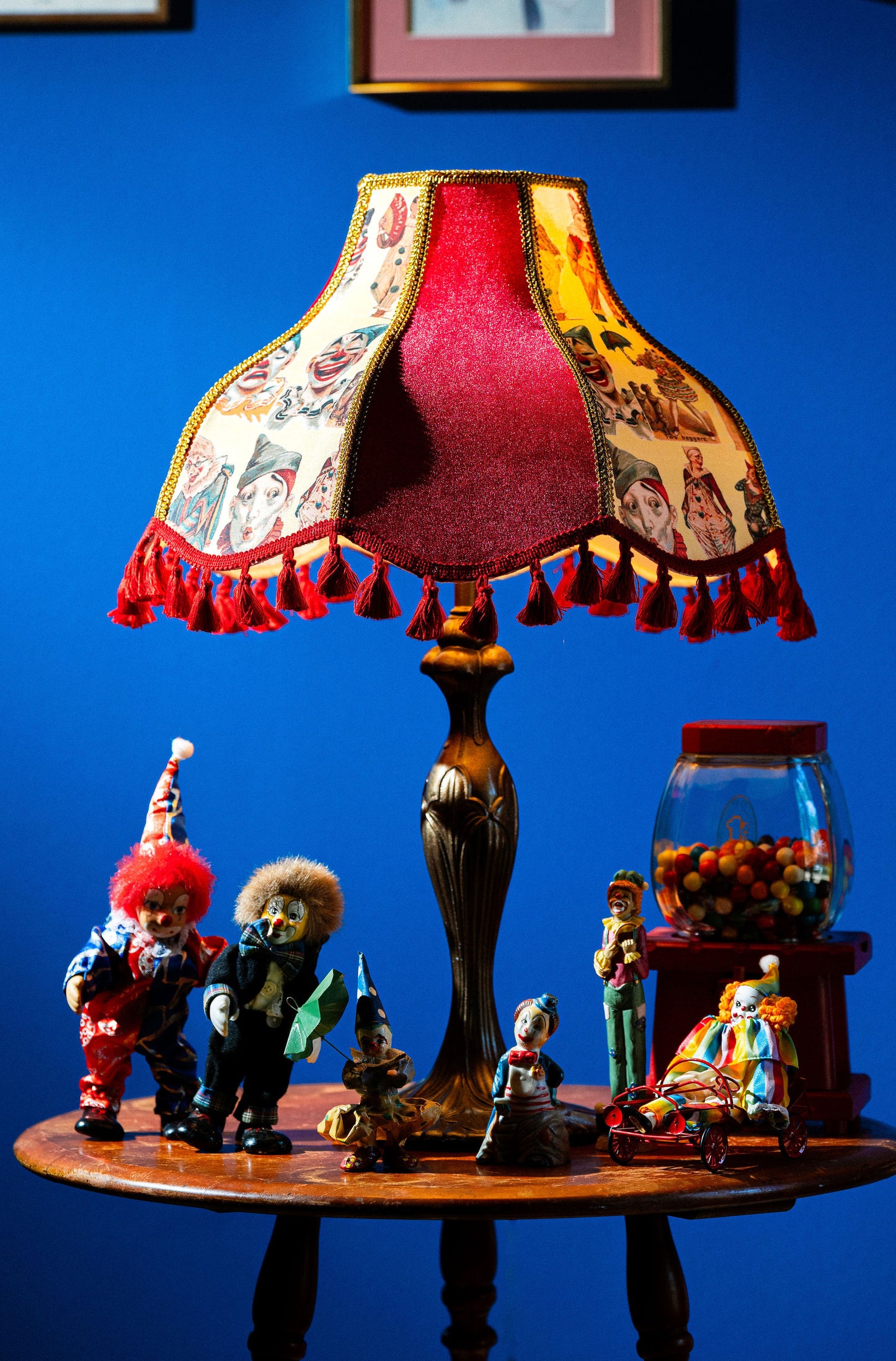 Vintage Clowns Lampshade ~ Collection I ~ Handmade ~ Victorian Style