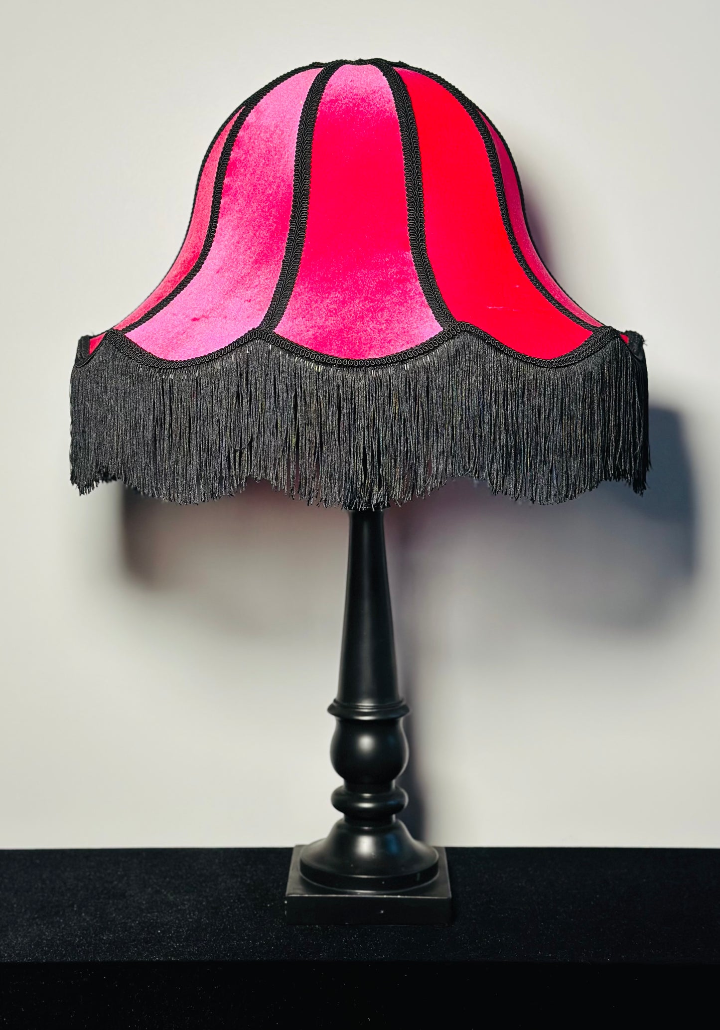 Hot Pink Velvet Lampshade
