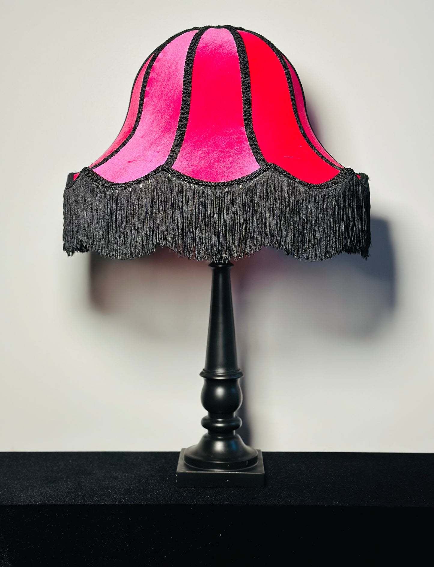 Hot Pink Velvet Lampshade