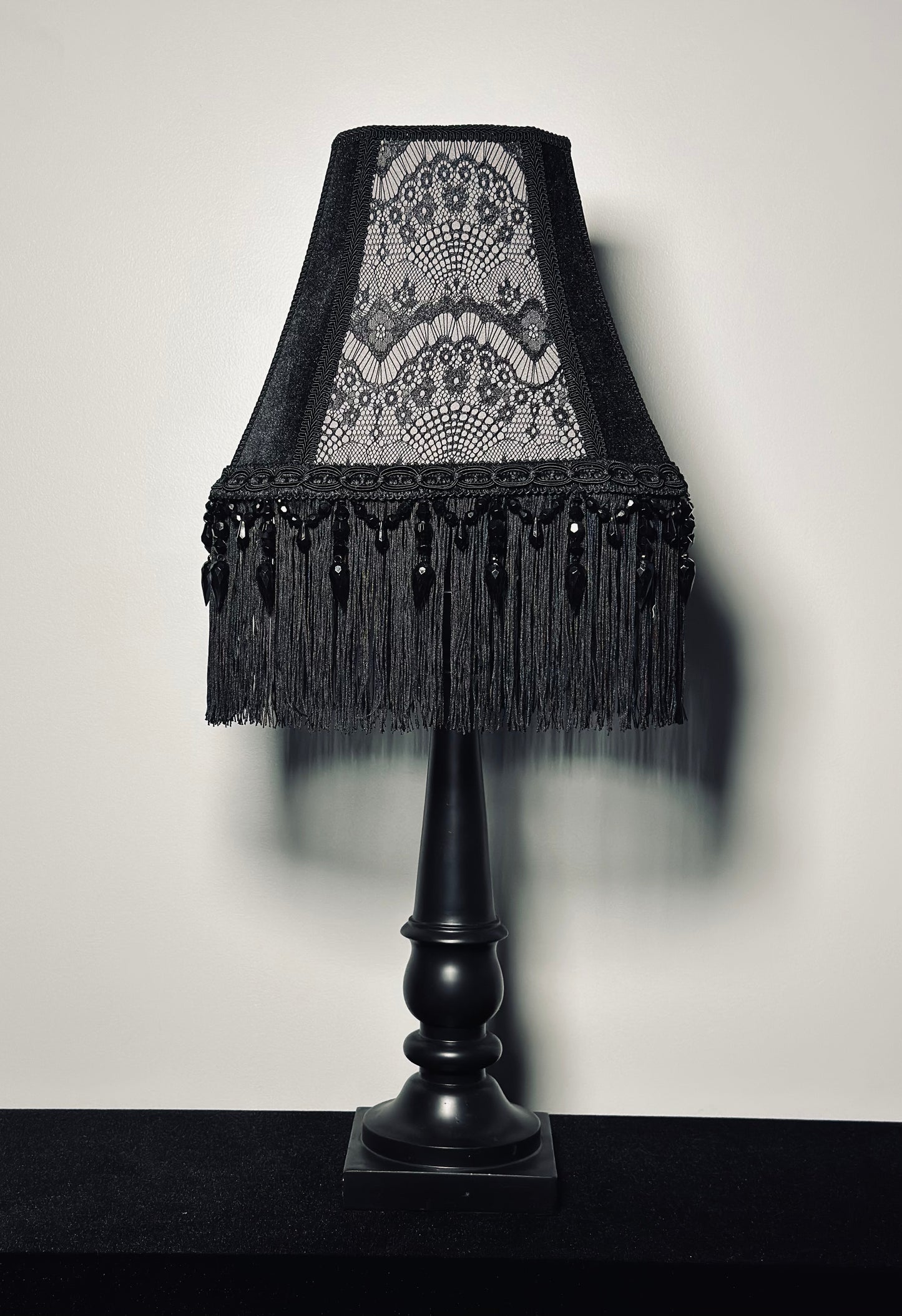 White Gothic Victorian Lampshade