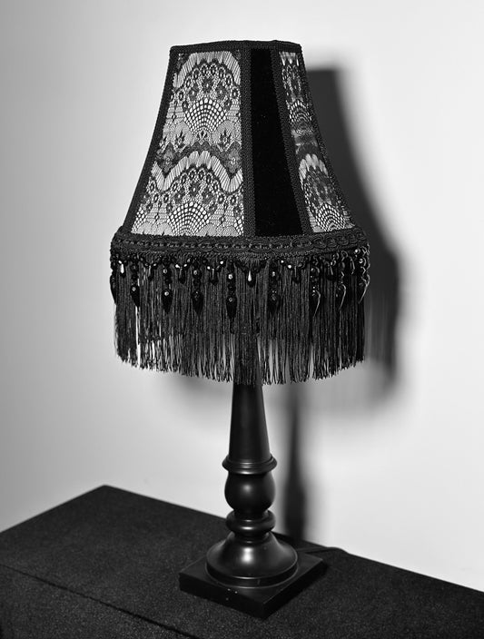 White Gothic Victorian Lampshade