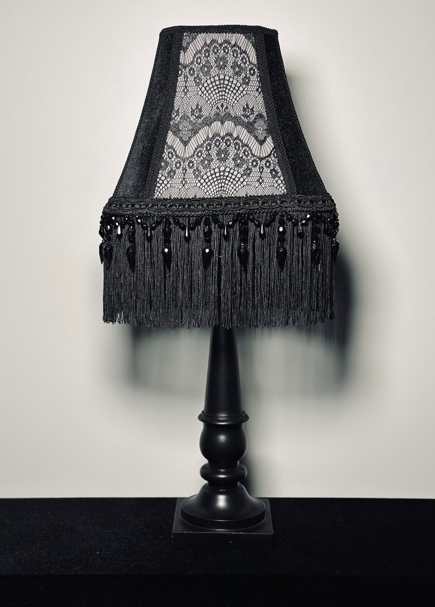 White Gothic Victorian Lampshade
