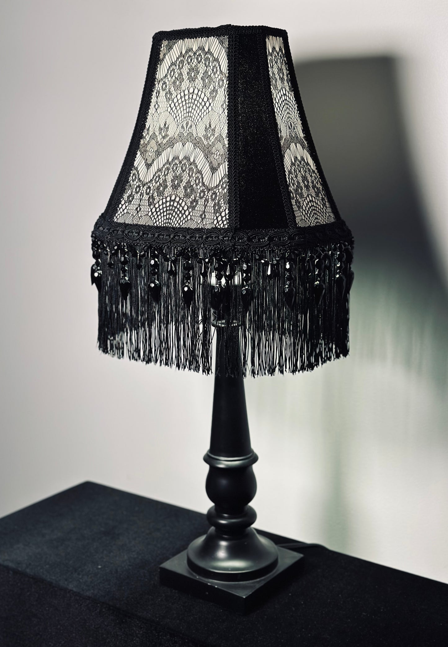 White Gothic Victorian Lampshade
