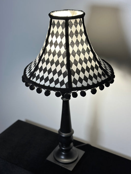 Black & White Diamond Lampshade