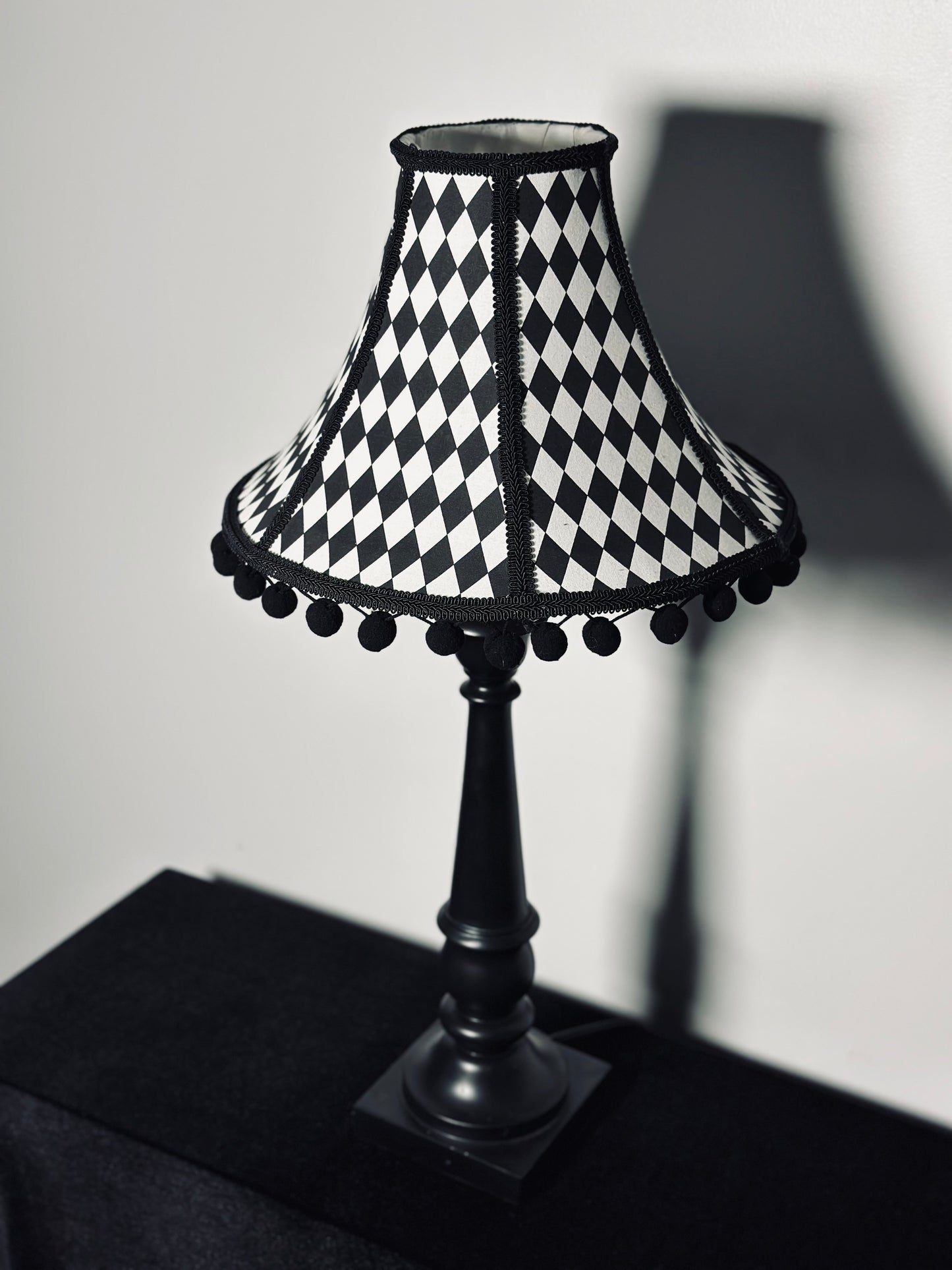 Black & White Diamond Lampshade