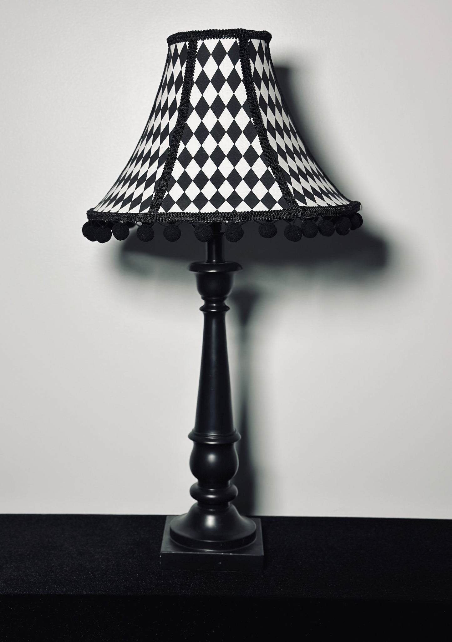 Black & White Diamond Lampshade