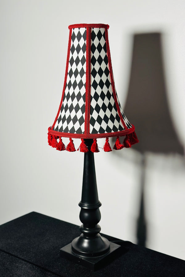 Red, White & Black Diamond Lampshade